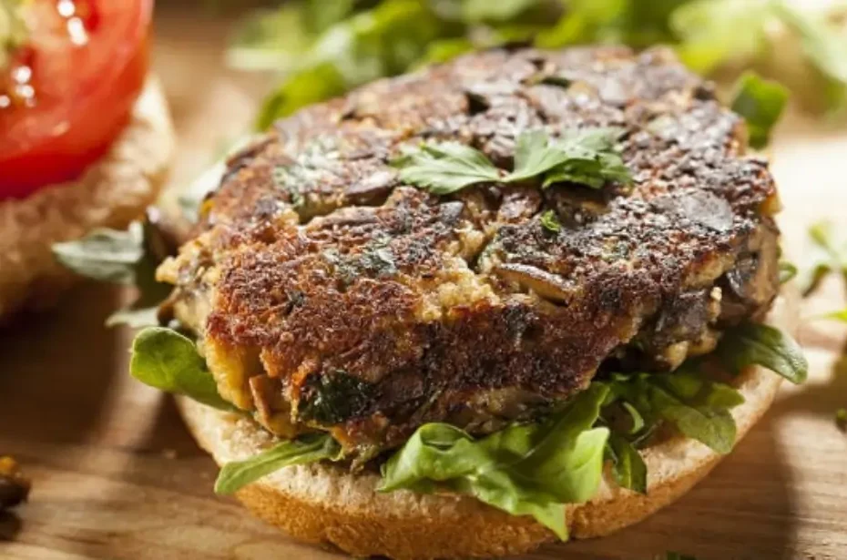 Hambúrguer de Cogumelos Shimeji